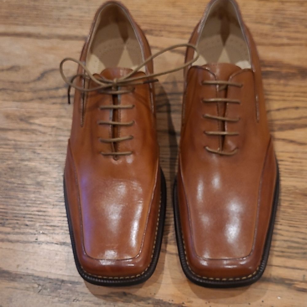 Men's Brown Leather Dress Shoes